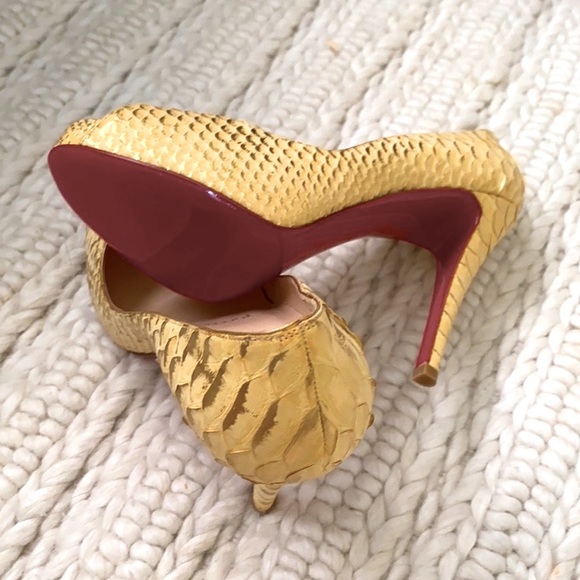 ⭐️AUTHENTIC NWOT Christian Louboutin Python Heel - Picture 11 of 13